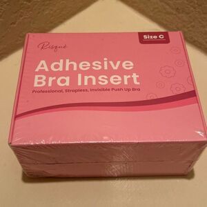 Risque Adhesive Bra Insert C-Cup Invisible Lifting Push Up Padded New In Box